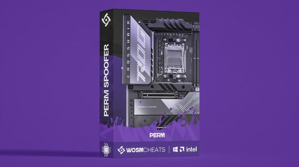 WOSM Permanent HWID Spoofer — boxed product art